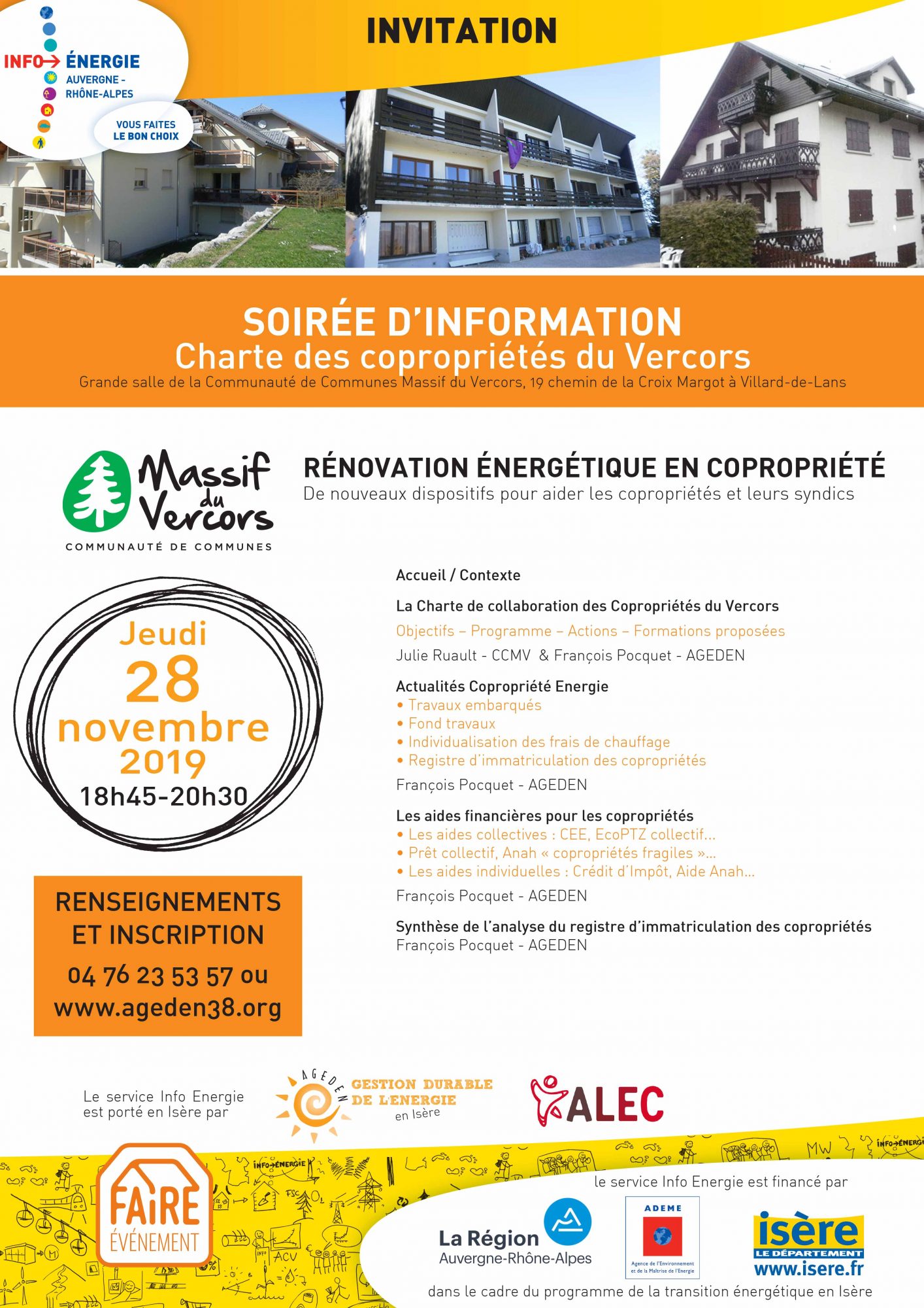 Soirée rénovation de copros en Vercors – spécial syndics