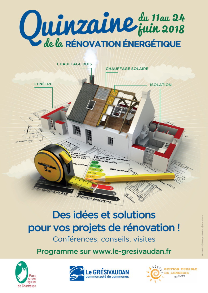 Quinzaine de la rénovation énergétique en Grésivaudan du 11 au 24 juin 2018