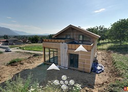 Maison en ossature bois à Saint Jean de Moirans (Communauté de communes du Pays Voironnais)